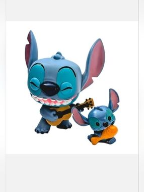Funko Pop Disney Stitch With Ukulele & Feed Me Series 2 Mini Figure With Chicken